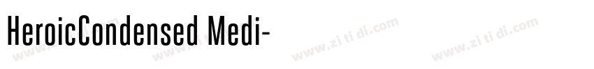 HeroicCondensed Medi字体转换